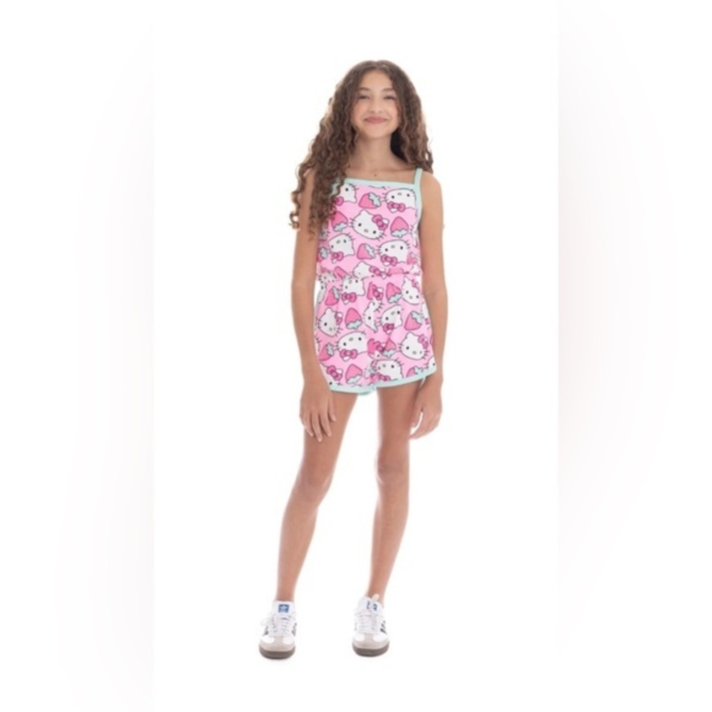 Hello Kitty Girls Pink Romper Shorts